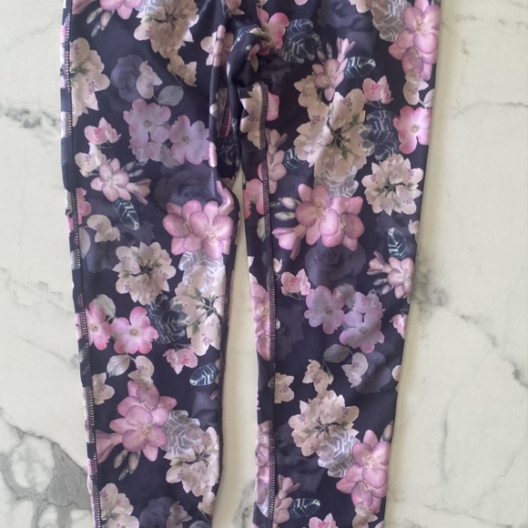 2 piece Yoga Set Jacket & Leggings Floral Print Size Small - Picture 3 of 7